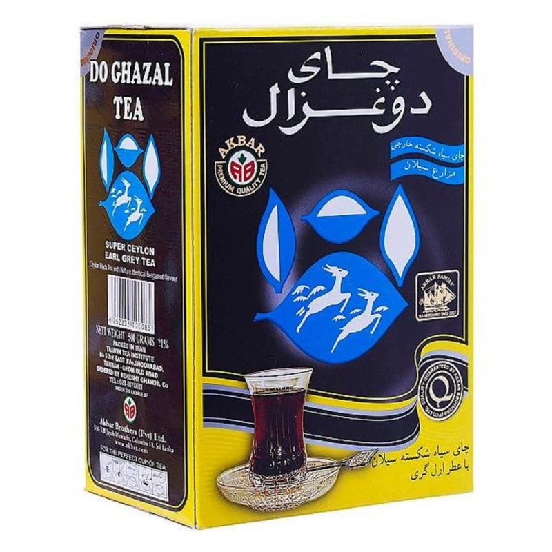 چای سیاه دو غزال 500 گرم | طعم اصیل و عطر دلنشین چای سیلان